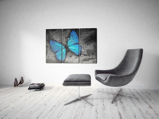 Painting - The study of butterfly - triptych