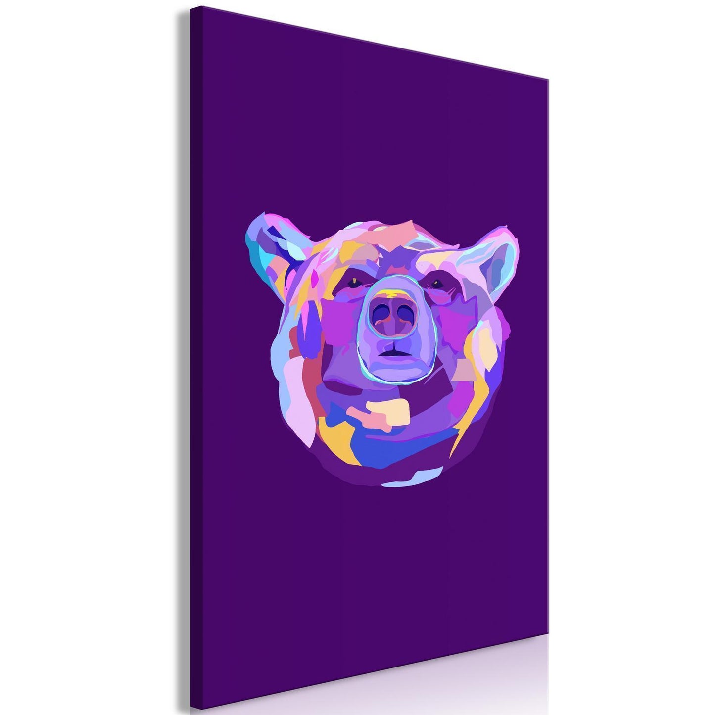 Painting - Colorful Bear (1 Part) Vertical