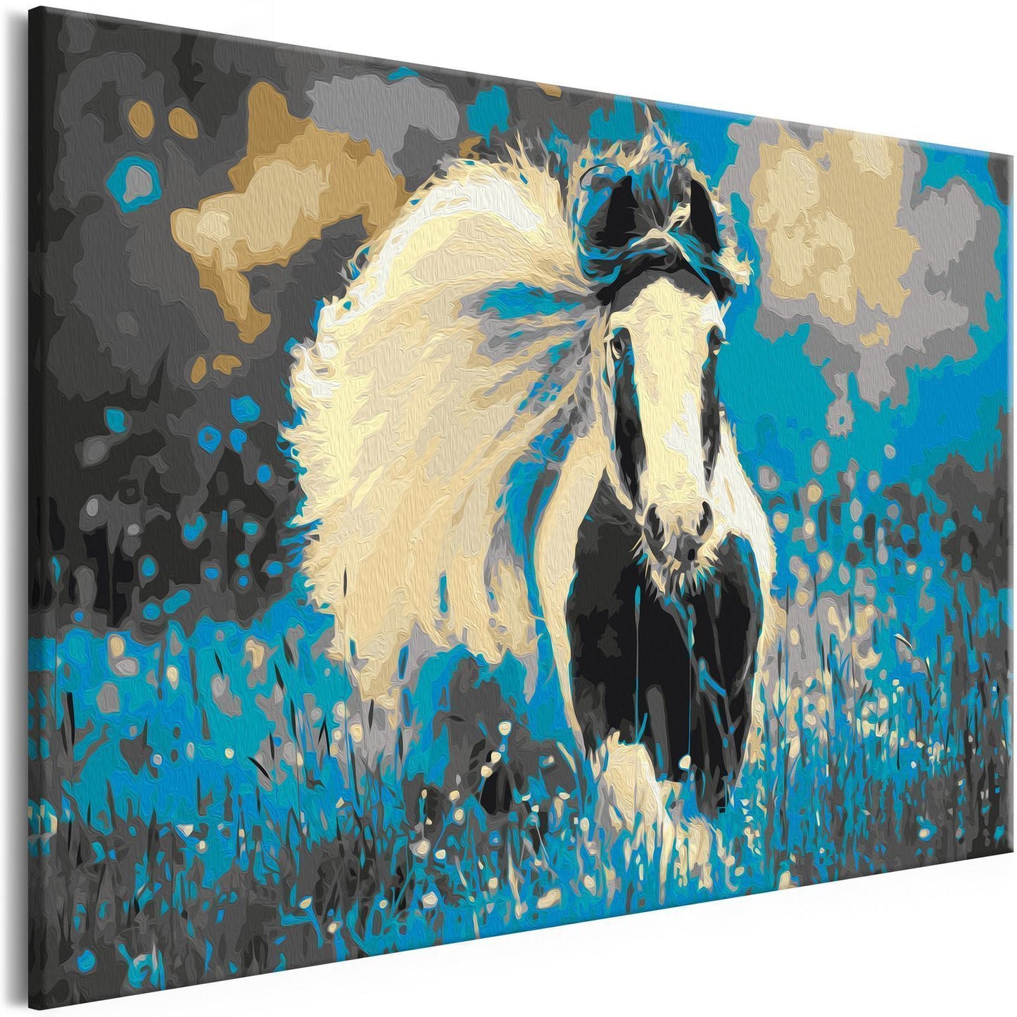 DIY Canvas Painting - Running Horses 