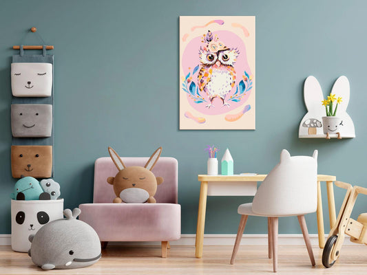 DIY painting on canvas - Owl Chic 