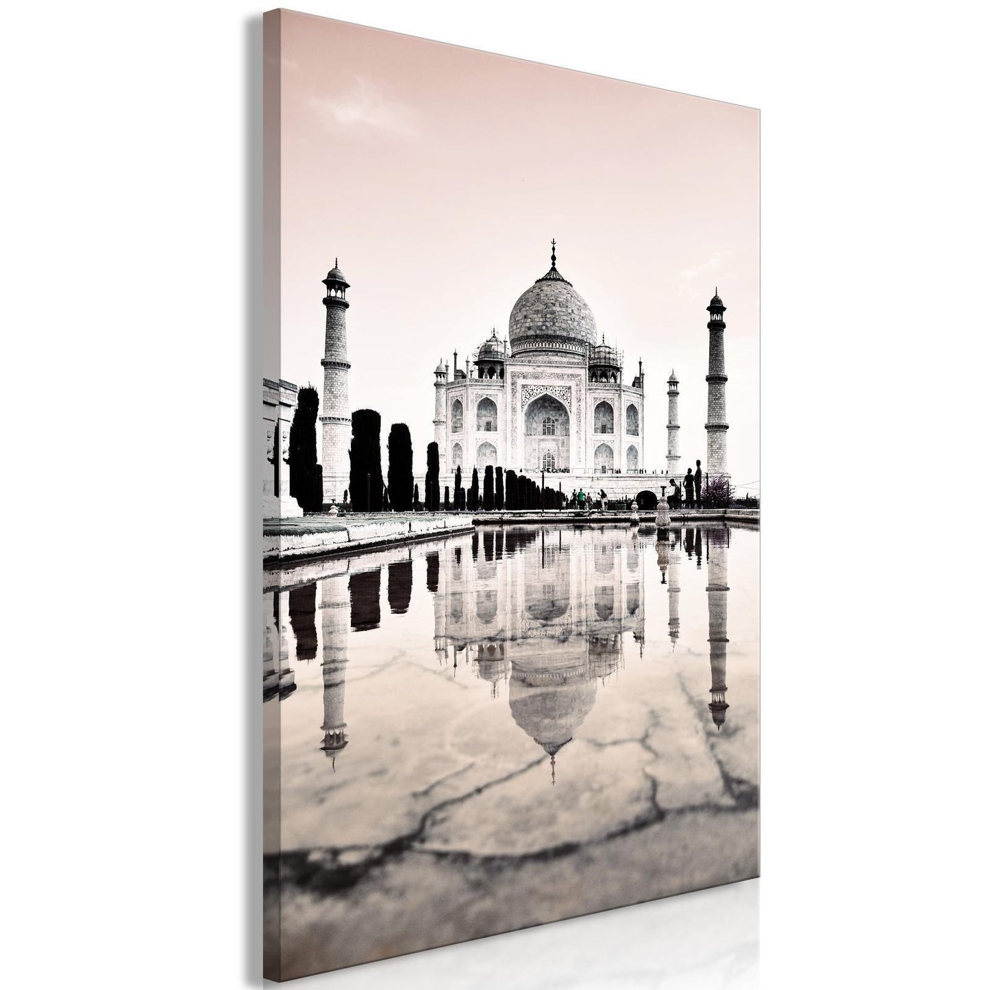 Schilderij - Taj Mahal (1 Part) Vertical
