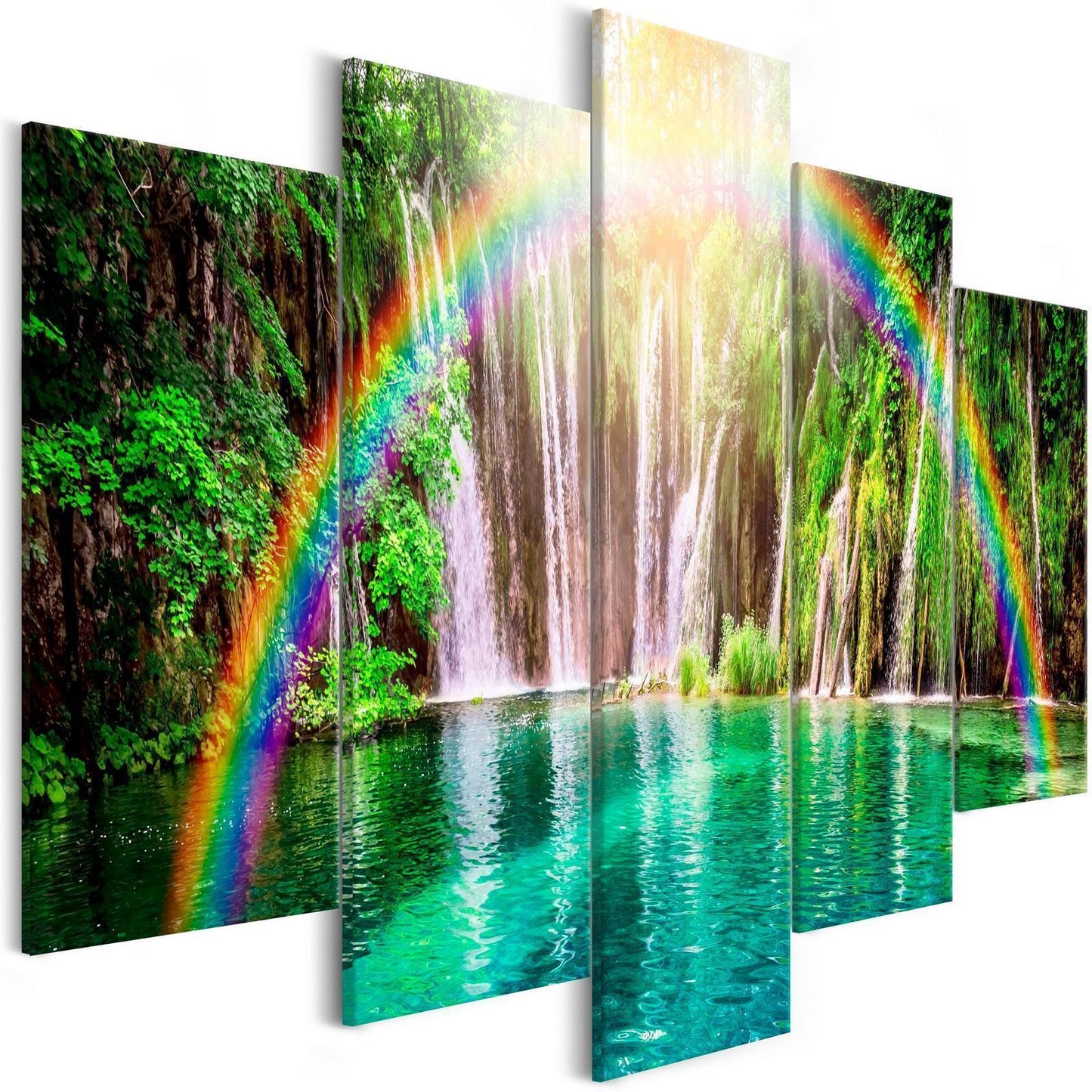 Gemälde - Rainbow Time (5 Teile) Breit