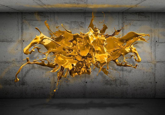 Photo wallpaper - Yellow Splash
