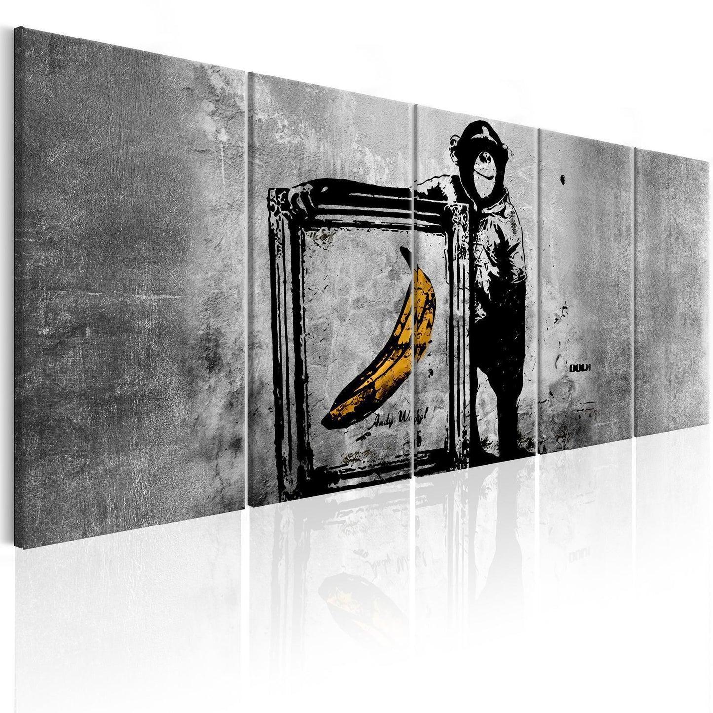 Gemälde - Banksy: Affe mit Rahmen