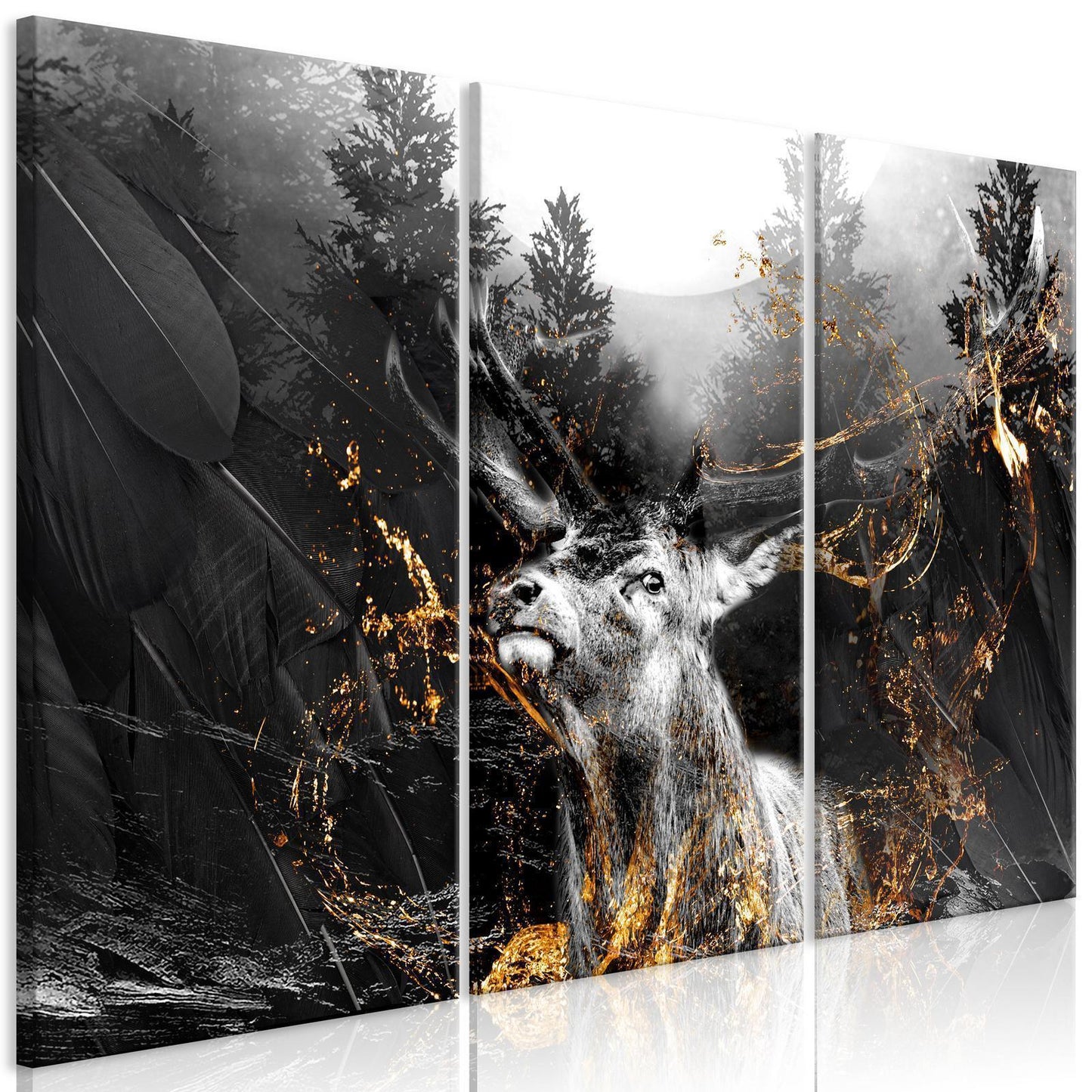 Gemälde - König der Wälder (3 Teile)