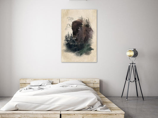 Gemälde - Stattlicher Büffel (1 Teil) Vertikal