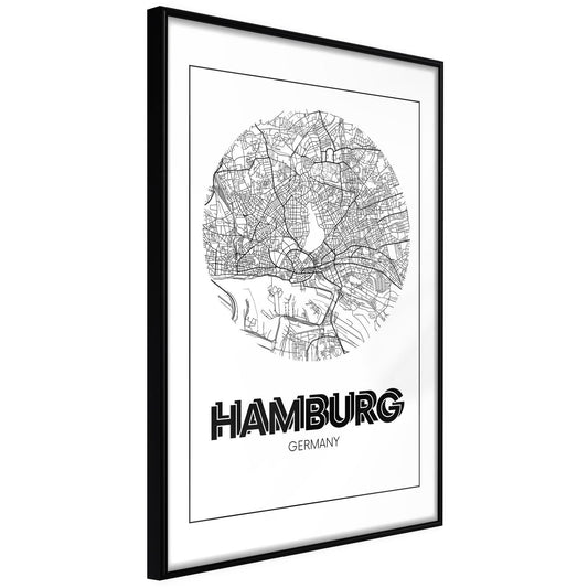 Stadtplan: Hamburg (rund)